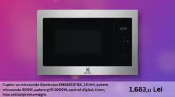 Emag Electrolux Cuptor cu microunde EMS4253TBX Ofertă