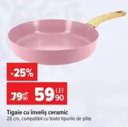 Carrefour Tigaie cu înveliș ceramic Ofertă