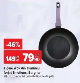 Carrefour Tigaie Wok din aluminiu forjat Emotions, Bergner Ofertă