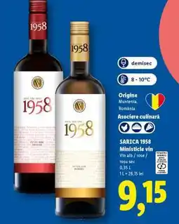 Lidl SARICA 1958 Miniștilele vin Ofertă