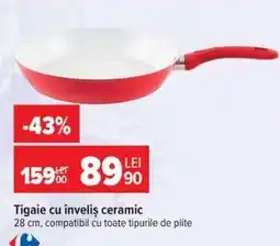 Carrefour Tigaie cu înveliș ceramic Ofertă