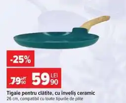 Carrefour Tigaie pentru clătite, cu înveliș ceramic Ofertă
