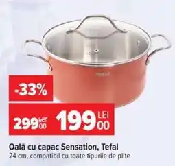 Carrefour Oală cu capac Sensation, Tefal Ofertă