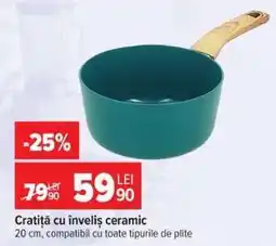Carrefour Cratiță cu înveliș ceramic Ofertă