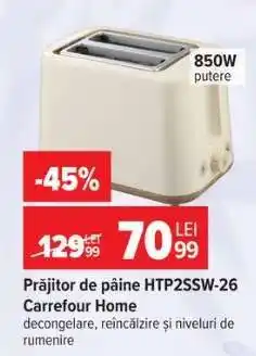 Carrefour Prăjitor de pâine HTP2SSW-26 Carrefour Home Ofertă