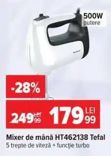 Carrefour Mixer de mână HT462138 Tefal Ofertă