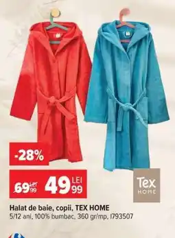 Carrefour Halat de baie copii TEX HOME Ofertă