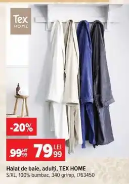 Carrefour Halat de baie adulți, TEX HOME Ofertă