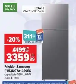 Carrefour Frigider Samsung RT53DG7A14S9EO Ofertă