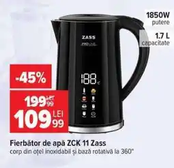 Carrefour Fierbător de apă ZCK 11 Zass Ofertă