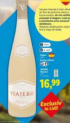 Lidl VIAJERO Moscatel Ofertă