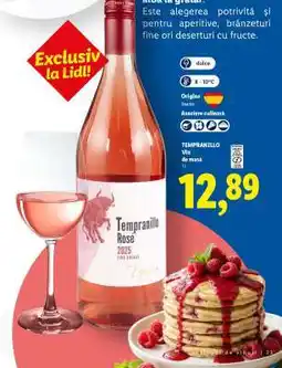 Lidl Tempranillo Rosé 2025 Ofertă
