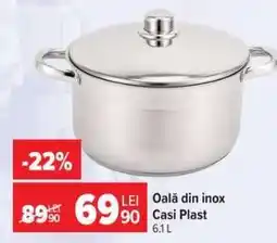 Carrefour Oală din inox Casi Plast Ofertă