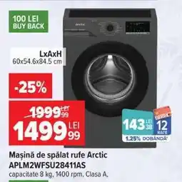 Carrefour Mașină de spălat rufe Arctic APLM2WFSU28411AS Ofertă