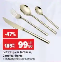 Carrefour Set x 16 piese tacâmuri, Carrefour Home Ofertă