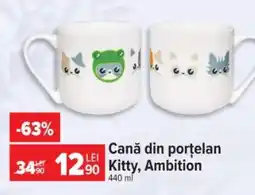 Carrefour Cană din porțelan Kitty, Ambition Ofertă
