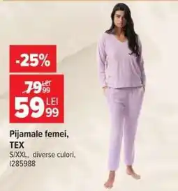 Carrefour Pijamale femei TEX Ofertă