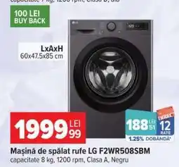 Carrefour Mașină de spălat rufe LG F2WR508SBM Ofertă
