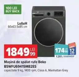 Carrefour Mașină de spălat rufe Beko B5WFU69415MB2ES Ofertă