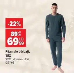 Carrefour Pijamale bărbați TEX Ofertă