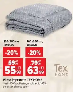 Carrefour Pilotă imprimată TEX HOME Ofertă