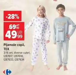 Carrefour Pijamale copii TEX Ofertă