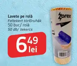 Supeco Zorex lavete pe rolă Ofertă