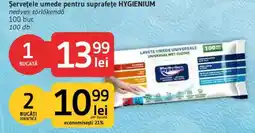 Supeco Hygienium șervețele umede pentru suprafețe Ofertă