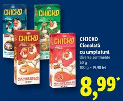 Lidl Chicko Ciocolată cu umplutură Ofertă