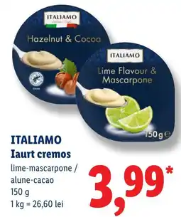Lidl Italiamo iaurt cremos Ofertă