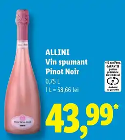 Lidl Allini Vin spumant Pinot Noir Ofertă