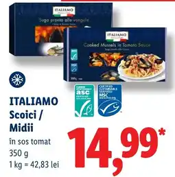 Lidl Itali amo scoici / midii Ofertă