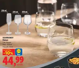 Lidl Silvercrest pahare Ofertă