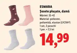 Lidl Esmara șosete plușate, damă Ofertă