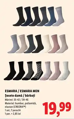 Lidl Esmara / Esmara Men Șosete damă / bărbați Ofertă