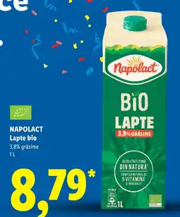 Lidl Napolact lapte bio Ofertă