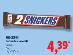 Lidl Snickers baton de ciocolată cu alune Ofertă