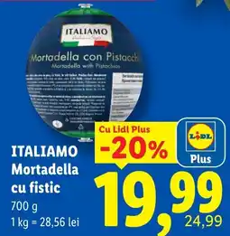 Lidl Itali amo mortadella cu pistacii Ofertă