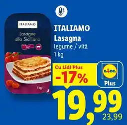 Lidl Italiamo lasagna Ofertă