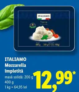 Lidl Italiamo Mozzarella împletită Ofertă