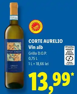 Lidl Corte Aurelio Vin alb Ofertă