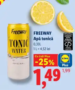 Lidl Freeway Apă tonică Ofertă