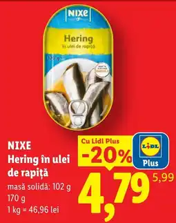 Lidl Nixe hering în ulei de rapiță Ofertă