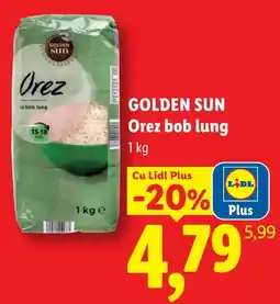 Lidl Golden Sun Orez bob lung Ofertă
