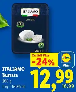 Lidl Itali amo burrata Ofertă