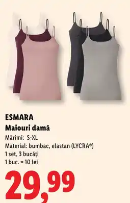 Lidl Esmara maiouri damă Ofertă