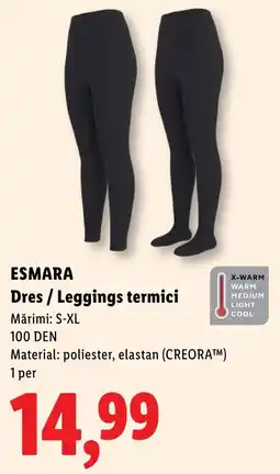 Lidl Esmara Dres / Leggings termici Ofertă