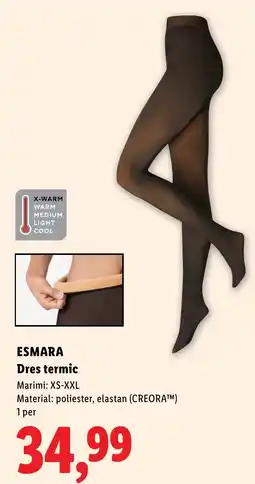 Lidl Esmara Dres termic Ofertă