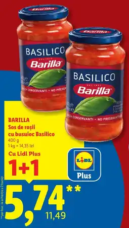 Lidl Barilla sos de roșii cu busuioc basilico Ofertă