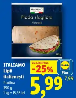 Lidl Itali amo piada sfogliata Ofertă